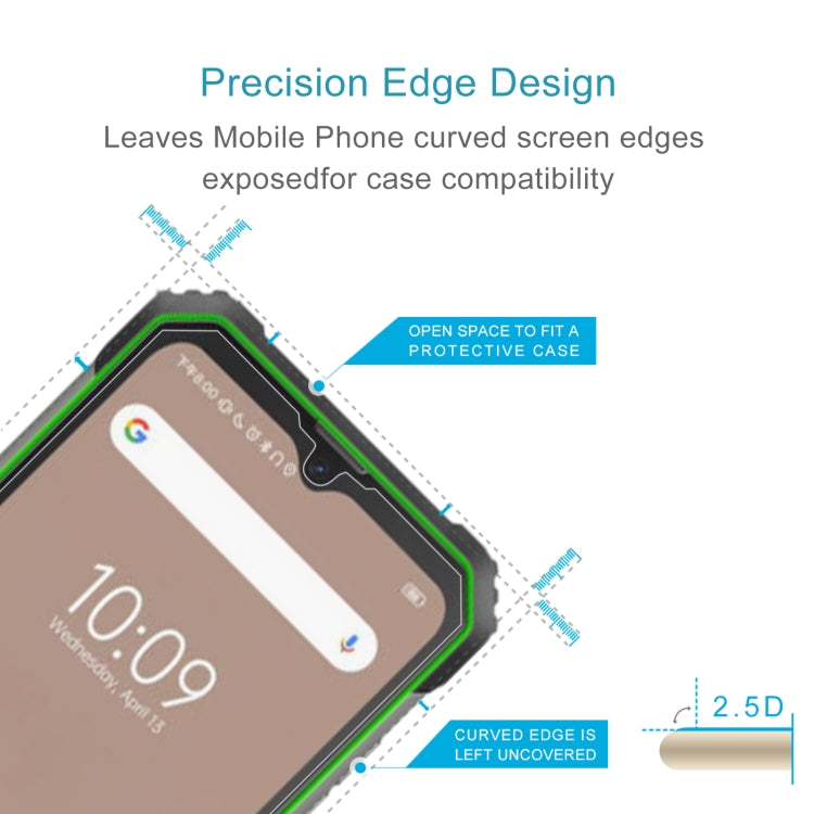 50 PCS 0.26mm 9H 2.5D Tempered Glass Film For Blackview BL8800 5G