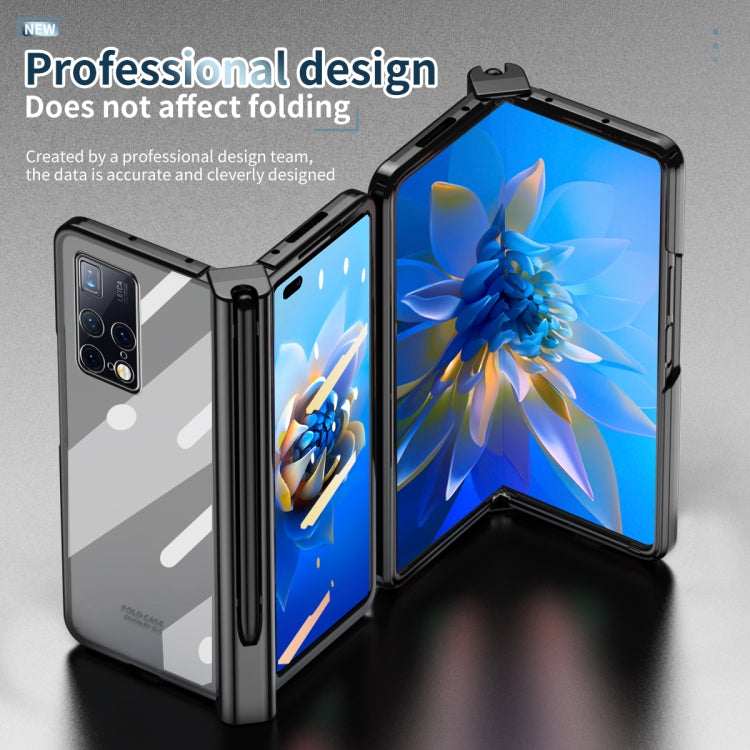 For Huawei Mate X2 Electroplating Hinge Phone Case with Stylus(Black) - Huawei Cases by PMC TechLife | Online Shopping South Africa | PMC TechLife | Buy Now Pay Later Mobicred