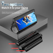 For Huawei Mate X2 Full Body Electroplating Hinge Phone Case with Stylus(Black)