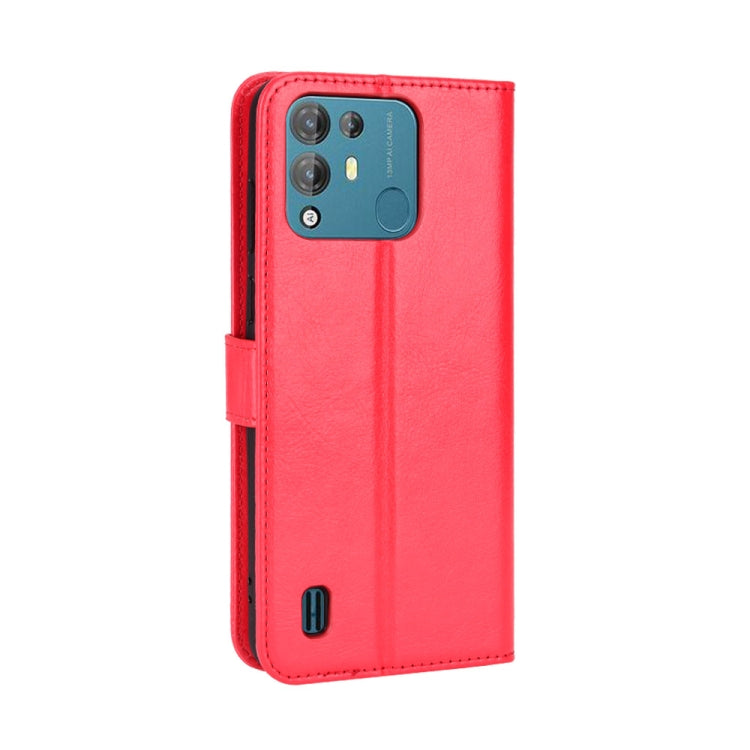 For Blackview A55 Pro Retro Crazy Horse Texture Leather Phone Case(Red) - More Brand by PMC TechLife | Online Shopping South Africa | PMC TechLife | Buy Now Pay Later Mobicred