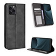 For Blackview A95 Magnetic Buckle Retro Texture Leather Phone Case(Black) - More Brand by PMC TechLife | Online Shopping South Africa | PMC TechLife