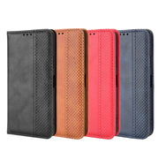 For Blackview A95 Magnetic Buckle Retro Texture Leather Phone Case(Black)