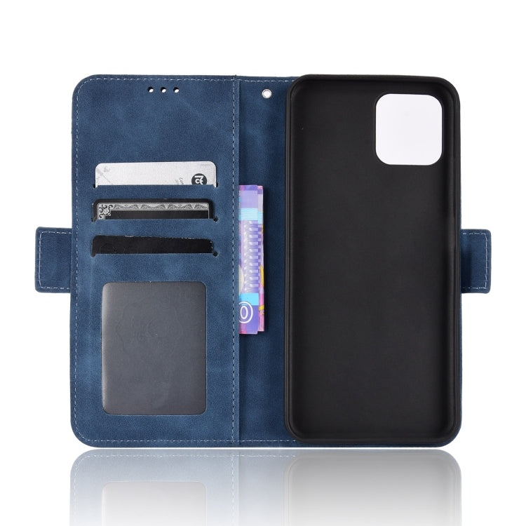 For Blackview A95 Skin Feel Calf Texture Card Slots Leather Phone Case(Blue) - More Brand by PMC TechLife | Online Shopping South Africa | PMC TechLife | Buy Now Pay Later Mobicred