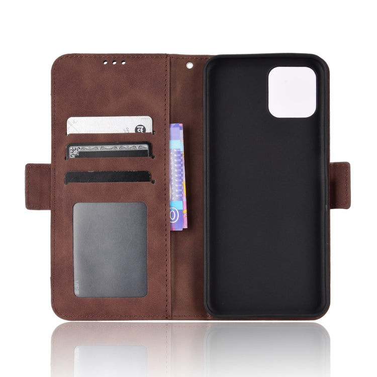 For Blackview A95 Skin Feel Calf Texture Card Slots Leather Phone Case(Brown) - More Brand by PMC TechLife | Online Shopping South Africa | PMC TechLife | Buy Now Pay Later Mobicred