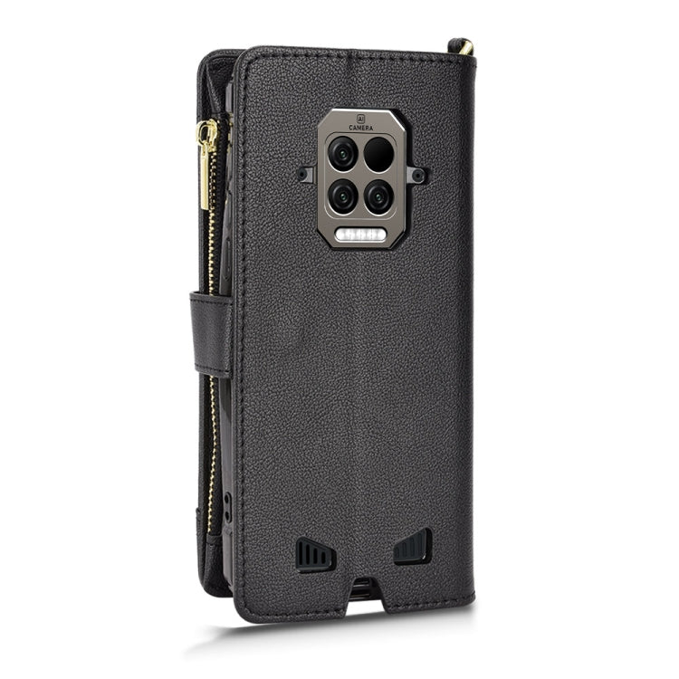 For Doogee S86 / S86 Pro Litchi Texture Zipper Leather Phone Case(Black) - Doogee Cases by PMC TechLife | Online Shopping South Africa | PMC TechLife | Buy Now Pay Later Mobicred