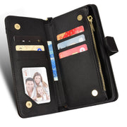For Doogee S88 Pro / S88 Plus Litchi Texture Zipper Leather Phone Case(Black)