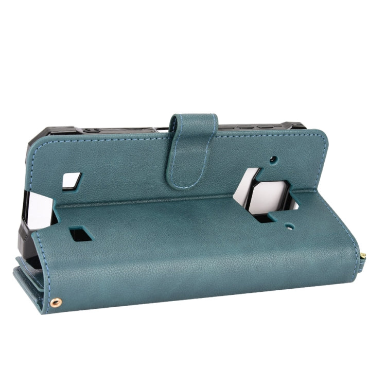 For Doogee S88 Pro / S88 Plus Litchi Texture Zipper Leather Phone Case(Green) - Doogee Cases by PMC TechLife | Online Shopping South Africa | PMC TechLife | Buy Now Pay Later Mobicred