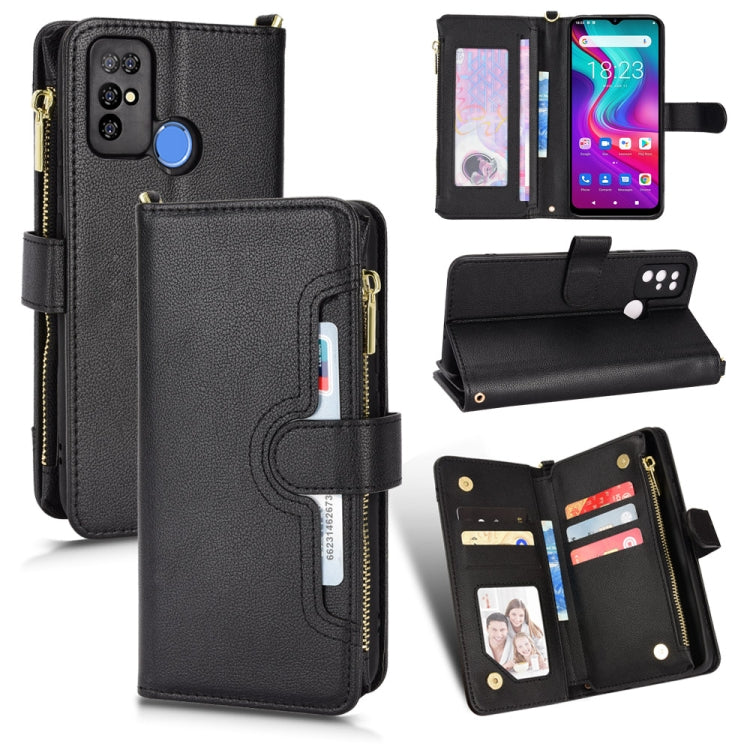 For Doogee X96 Pro Litchi Texture Zipper Leather Phone Case(Black) - Doogee Cases by PMC TechLife | Online Shopping South Africa | PMC TechLife | Buy Now Pay Later Mobicred