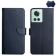 For OnePlus 10R Genuine Leather Fingerprint-proof Horizontal Flip Phone Case(Blue) - OnePlus Cases by PMC TechLife | Online Shopping South Africa | PMC TechLife | Buy Now Pay Later Mobicred
