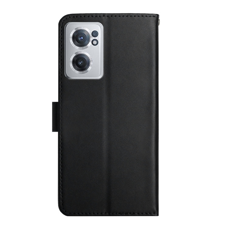 For OnePlus Nord CE 2 5G Genuine Leather Fingerprint-proof Horizontal Flip Phone Case(Black) - OnePlus Cases by PMC TechLife | Online Shopping South Africa | PMC TechLife | Buy Now Pay Later Mobicred