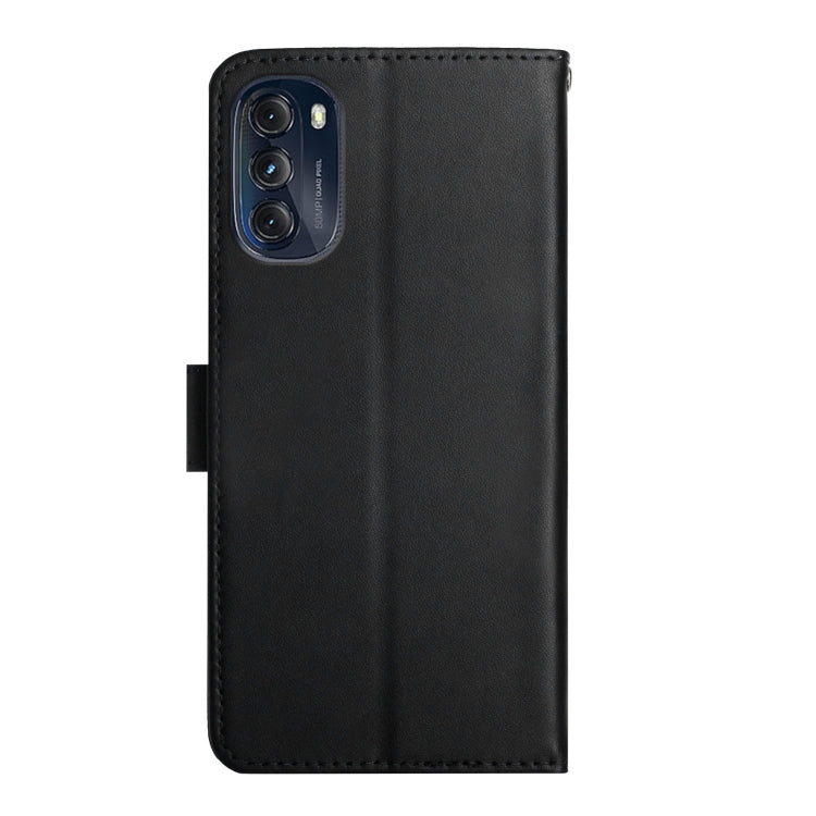 For Motorola Moto G 5G 2022 Genuine Leather Fingerprint-proof Horizontal Flip Phone Case(Black)