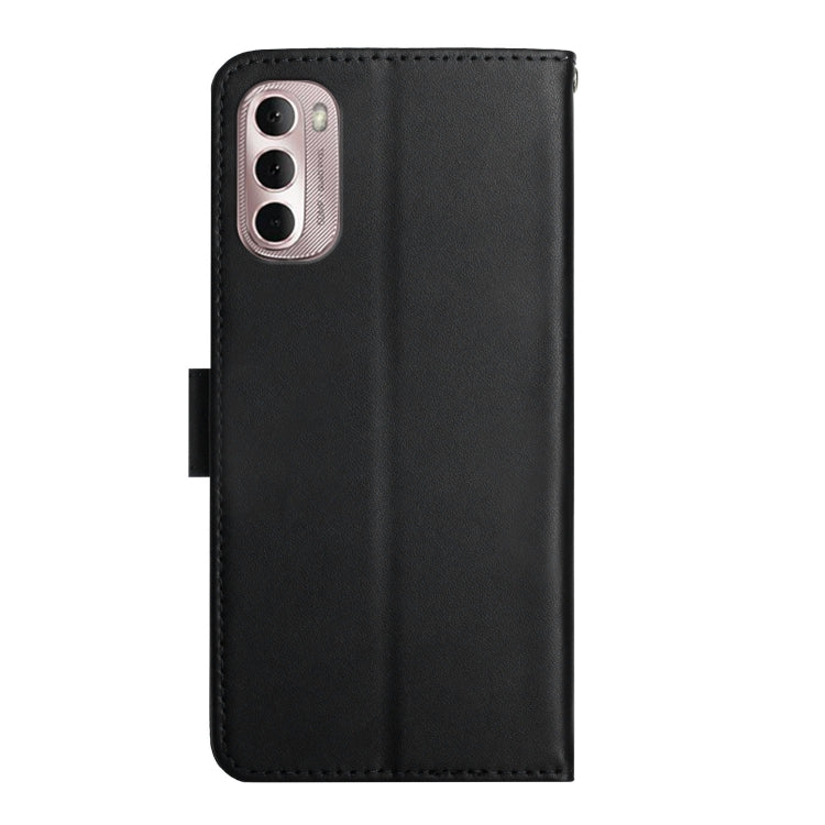 For Motorola Moto G Stylus 5G 2022 Genuine Leather Fingerprint-proof Horizontal Flip Phone Case(Black)