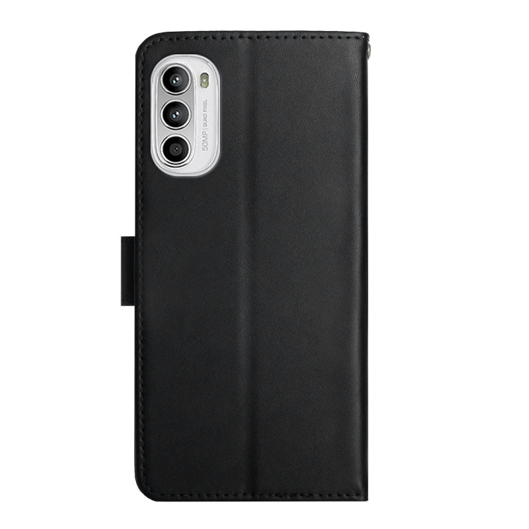 For Motorola Moto G52 Genuine Leather Fingerprint-proof Horizontal Flip Phone Case(Black) - Motorola Cases by PMC TechLife | Online Shopping South Africa | PMC TechLife | Buy Now Pay Later Mobicred