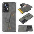 For Xiaomi 12 Double Buckle PU + TPU Shockproof Magnetic Phone Case(Grey) - Xiaomi Cases by PMC TechLife | Online Shopping South Africa | PMC TechLife