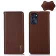 For Motorola Moto G 2022 5G KHAZNEH Nappa Top Layer Cowhide Leather Phone Case(Brown) - Motorola Cases by PMC TechLife | Online Shopping South Africa | PMC TechLife | Buy Now Pay Later Mobicred