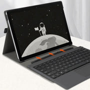 For MicroSoft Surface Pro 8 Deer Head Pattern Tablet Leather Case(Grey)