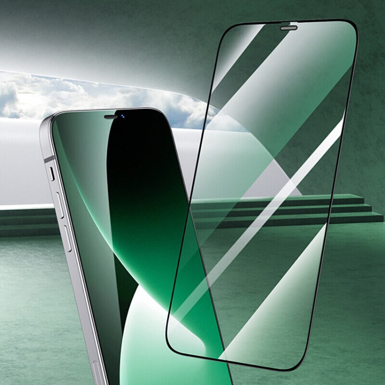 For iPhone 16e / 13 / 13 Pro Green Light Eye Protection Tempered Glass Film - free shipping - PMC TechLife - Order now!