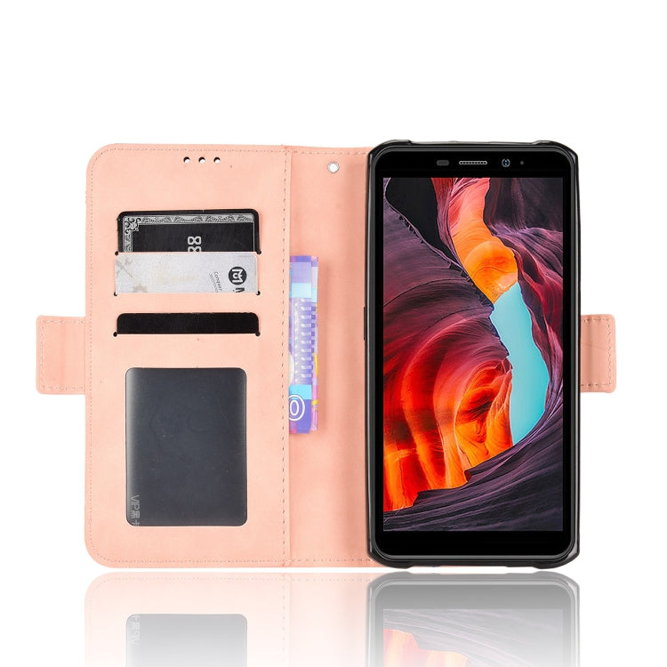 For Ulefone Armor X10 / X10 Pro Skin Feel Calf Texture Card Slots Leather Phone Case(Pink) - Ulefone Cases by PMC Jewellery | Online Shopping South Africa | PMC Jewellery | Buy Now Pay Later Mobicred