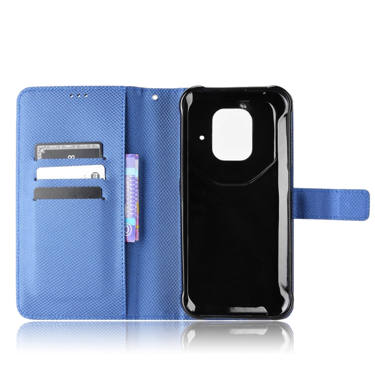 For Ulefone Power Armor 14 / 14 Pro Diamond Texture Leather Phone Case(Blue) - Ulefone Cases by PMC Jewellery | Online Shopping South Africa | PMC Jewellery | Buy Now Pay Later Mobicred