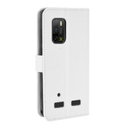 For Ulefone Armor X10 / X10 Pro Diamond Texture Leather Phone Case(White)