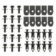 A6854 35 in 1 Car Hood Fender Bumper Fixing Kit for Infiniti G35 Sedan 2003-2008 - Nuts & Bolts by PMC TechLife | Online Shopping South Africa | PMC TechLife | Buy Now Pay Later Mobicred