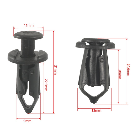 A6854 35 in 1 Car Hood Fender Bumper Fixing Kit for Infiniti G35 Sedan 2003-2008