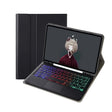 A102B-AS Lambskin Pen Slot Touch Pad Backlight Bluetooth Keyboard Leather Tablet Case For iPad 10.2 2021&2020&2019/Air 2019/Pro 10.5(Black) - free shipping - PMC TechLife - Order now!