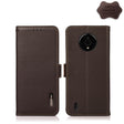 For Nokia C200 KHAZNEH Side-Magnetic Litchi Genuine Leather RFID Phone Case(Brown) - Nokia Cases by PMC TechLife | Online Shopping South Africa | PMC TechLife | Buy Now Pay Later Mobicred