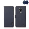 For Nokia C21 KHAZNEH Side-Magnetic Litchi Genuine Leather RFID Phone Case(Blue) - Nokia Cases by PMC TechLife | Online Shopping South Africa | PMC TechLife | Buy Now Pay Later Mobicred