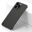 For iPhone 12 Pro Electroplating Frosted Frameless Phone Case(Black) - iPhone 12 / 12 Pro Cases by PMC TechLife | Online Shopping South Africa | PMC TechLife | Buy Now Pay Later Mobicred