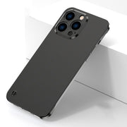 For iPhone 12 Pro Electroplating Frosted Frameless Phone Case(Black)