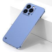 For iPhone 12 Pro Electroplating Frosted Frameless Phone Case(Purple)