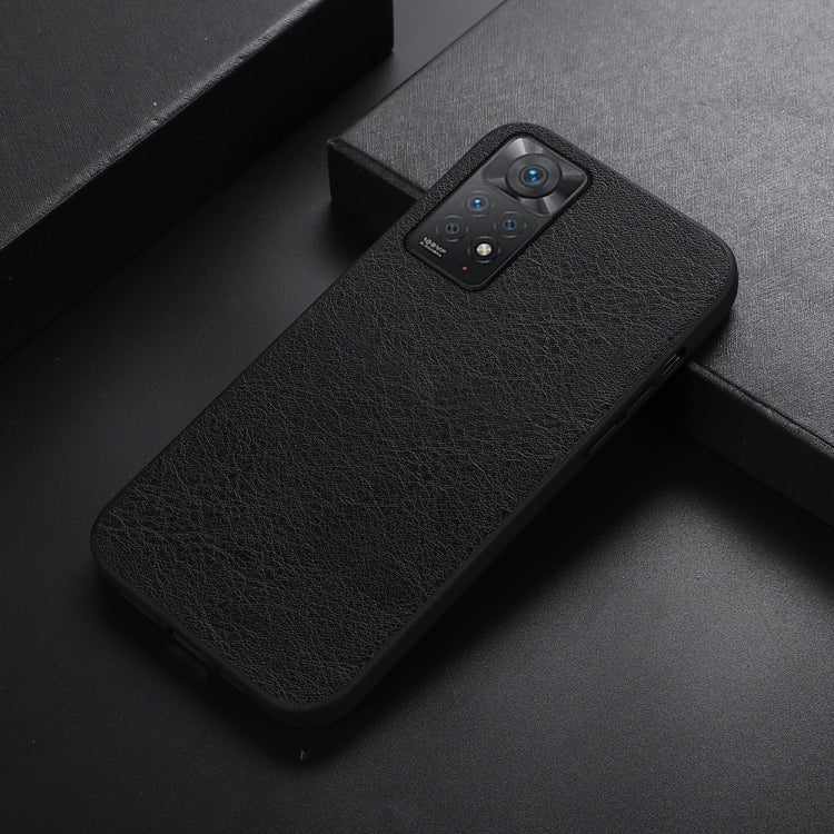 For Xiaomi Redmi Note 11 Pro Falette Texture PU Shockproof Phone Case(Black) - Xiaomi Cases by PMC TechLife | Online Shopping South Africa | PMC TechLife