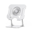 R-JUST BJ01-5 Laptop Foldable Lift Bracket with Fan(Silver) - Laptop Stand by R-JUST | Online Shopping South Africa | PMC TechLife | Buy Now Pay Later Mobicred