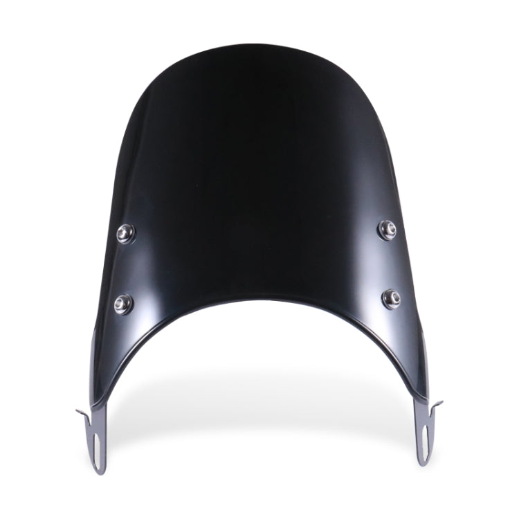 XRL-456120 Motorcycle 5-7 inch Headlight Retro Windshield(Black) - Others by PMC TechLife | Online Shopping South Africa | PMC TechLife | Buy Now Pay Later Mobicred