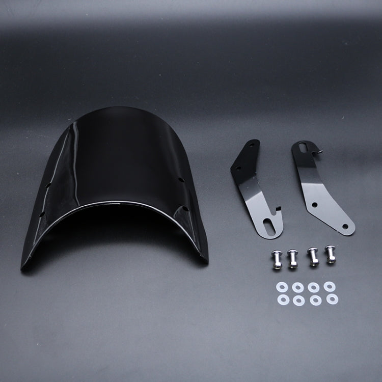 XRL-456120 Motorcycle 5-7 inch Headlight Retro Windshield(Grey Blue) - Others by PMC TechLife | Online Shopping South Africa | PMC TechLife | Buy Now Pay Later Mobicred