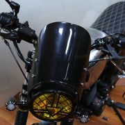 XRL-456120 Motorcycle 5-7 inch Headlight Retro Windshield(Transparent)