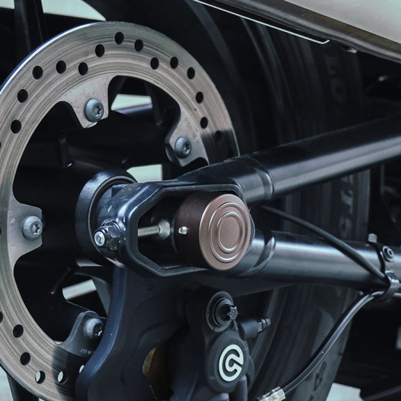 HP-A006 Motorcycle Modified Rear Axle Nut Covers Caps for Harley Sportster S(Black)