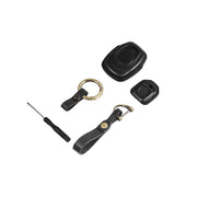 HP-A009 Motorcycle Cowhide Leather Induction Key Protective Cover for Harley Sportster S(Green)