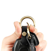 HP-A009 Motorcycle Cowhide Leather Induction Key Protective Cover for Harley Sportster S(Green)
