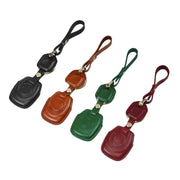 HP-A009 Motorcycle Cowhide Leather Induction Key Protective Cover for Harley Sportster S(Brown)