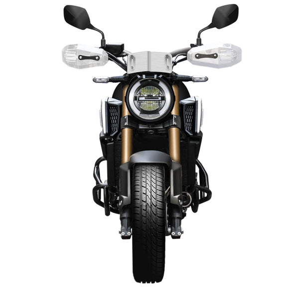 HP-DF018 Motorcycle Aluminum Alloy Front Windshield for Honda CB650R(Electroplating Black)