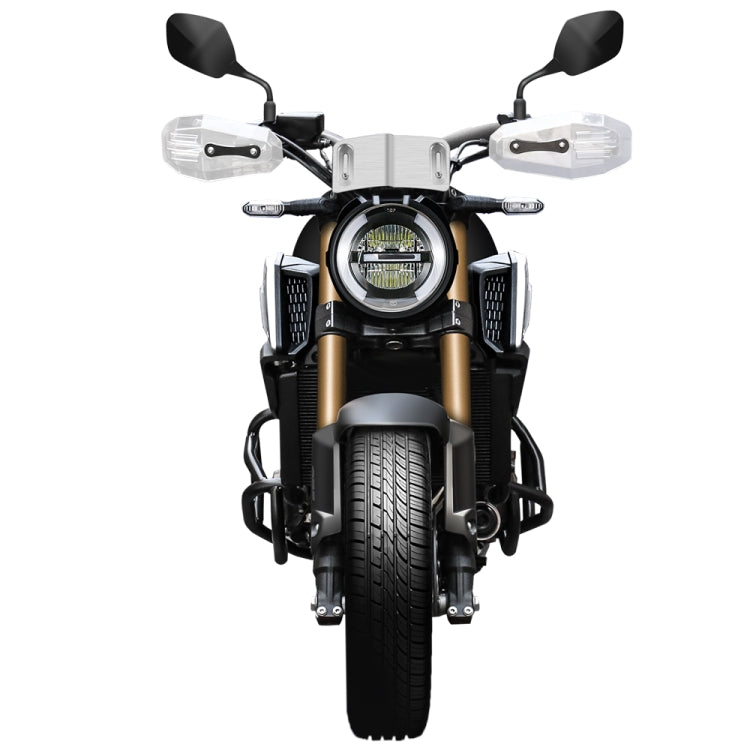 HP-DF018 Motorcycle Aluminum Alloy Front Windshield for Honda CB650R(Electroplating Black)