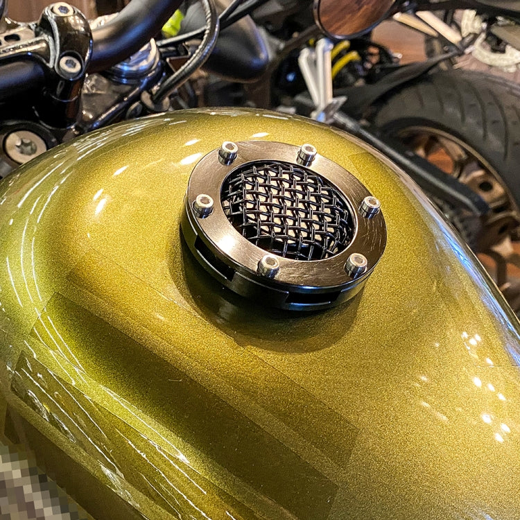 HP-Q088 Retro Motorcycle Modified Fuel Tank Cap for Harley XL883 / X48(Silver) - Replacement Parts by PMC TechLife | Online Shopping South Africa | PMC TechLife | Buy Now Pay Later Mobicred
