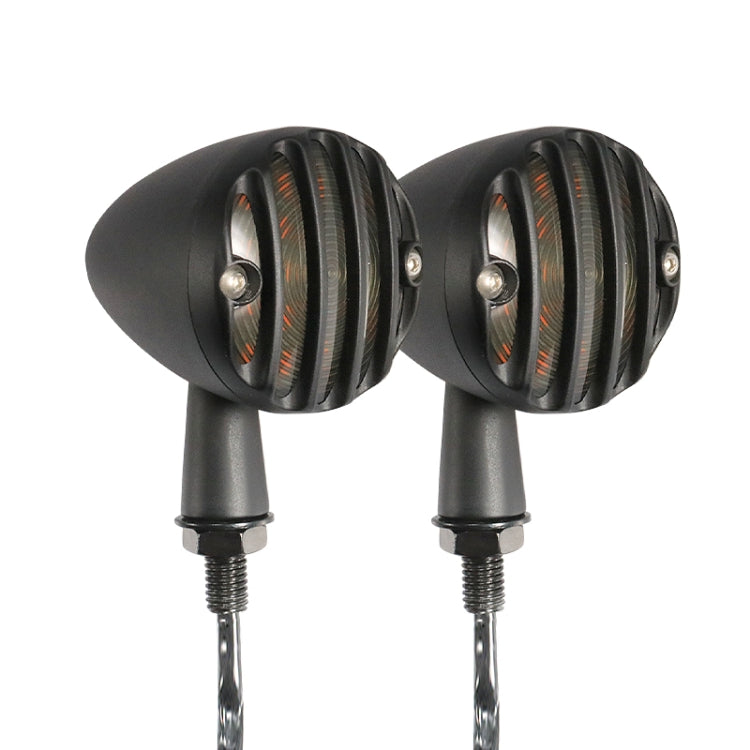 HP-Z056 1 Pair Retro Motorcycle Modified LED Turn Signal for Harley(Black) - Signal Lights by PMC TechLife | Online Shopping South Africa | PMC TechLife | Buy Now Pay Later Mobicred