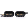HP-Z058 Motorcycle Modified Rearview Mirror LED Turn Signal Light for Harley Sportsters XL 883 / 1200(Electroplating Black) - Turn Signal by PMC TechLife | Online Shopping South Africa | PMC TechLife | Buy Now Pay Later Mobicred