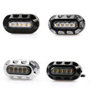 HP-Z058 Motorcycle Modified Rearview Mirror LED Turn Signal Light for Harley Sportsters XL 883 / 1200(Electroplating White)