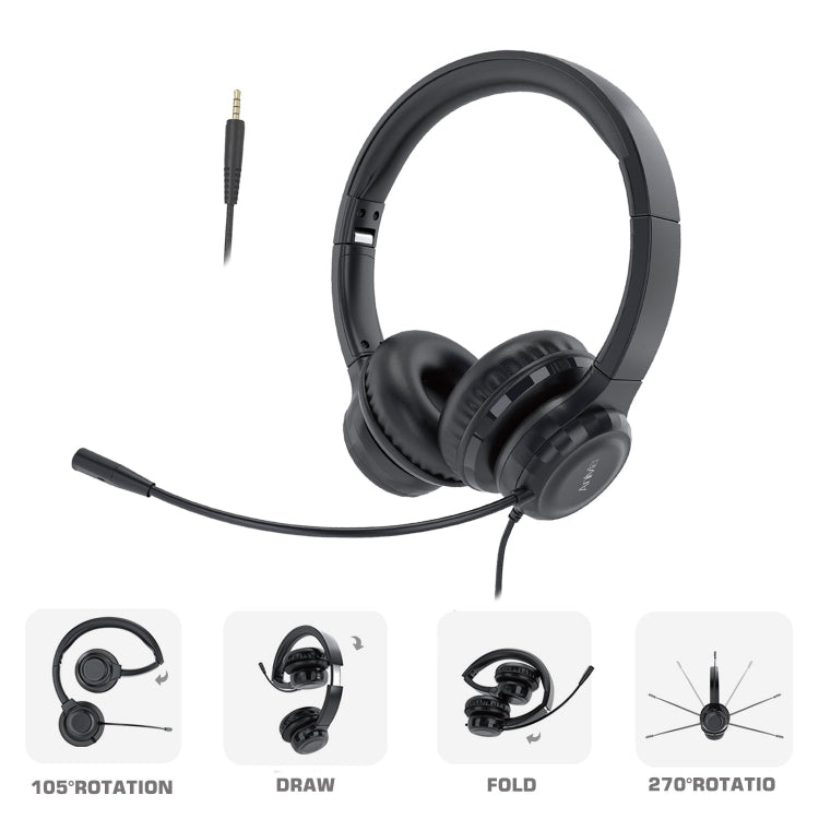 Anivia A7 3.5mm Traffic Wired Headset with Mic(Black) - free shipping - PMC Jewellery - Order now!