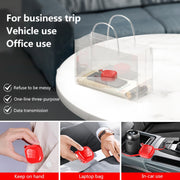 3 in 1 USB To 8 Pin + Micro USB + USB-C / Type-C Telescopic Charging Cable with Mobile Phone Holder(White)