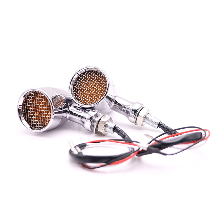Z008 1 Pair 12V Modified Universal Motorcycle LED Turn Signal, Light Color:Red Light(Electroplating) - Turn Signal by PMC TechLife | Online Shopping South Africa | PMC TechLife | Buy Now Pay Later Mobicred